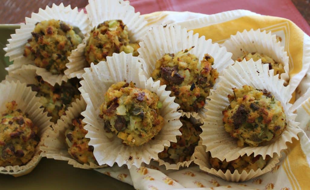 Stuffing Muffins-Don’t Sweat the Stuff