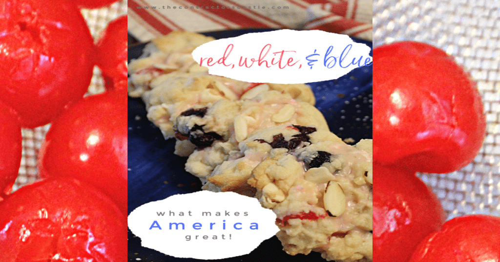 cherries red white blueberry cookies facebook