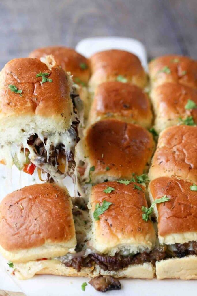 philly cheese steak sliders