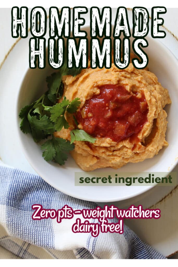 homemade hummus pinterest pin