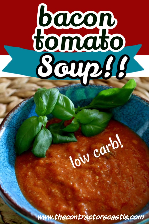 pinterest pin for the bacon tomato soup