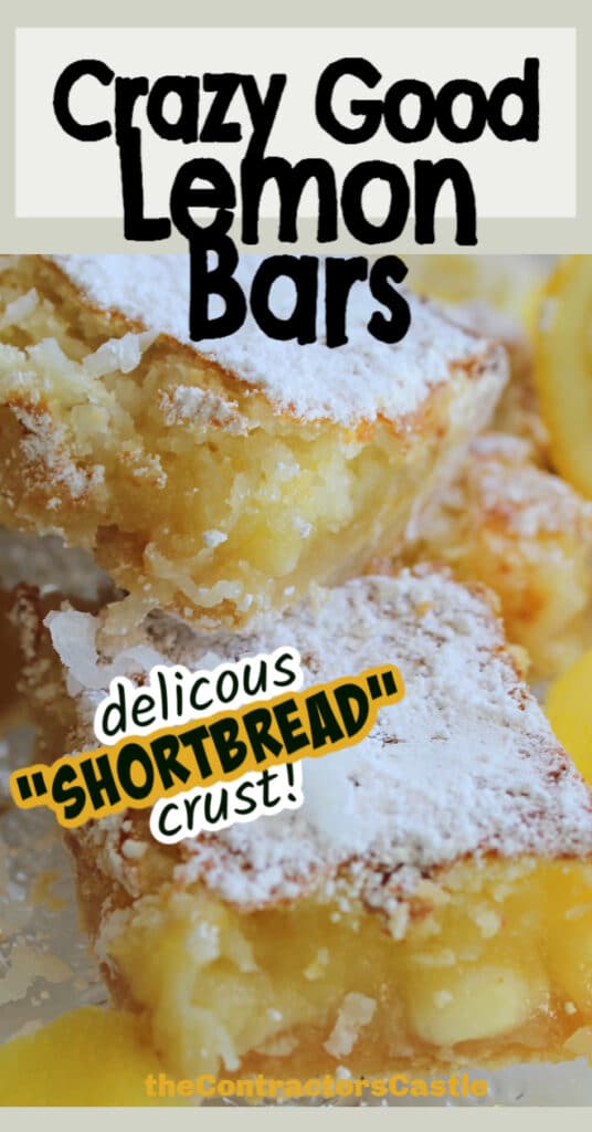 Lemon bar pinterest pin.