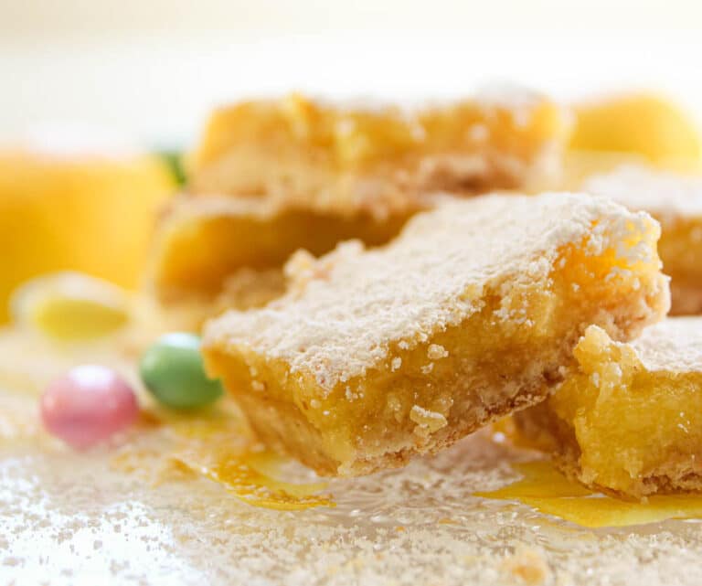 Lemon Bars with Almond Shortbread Crust