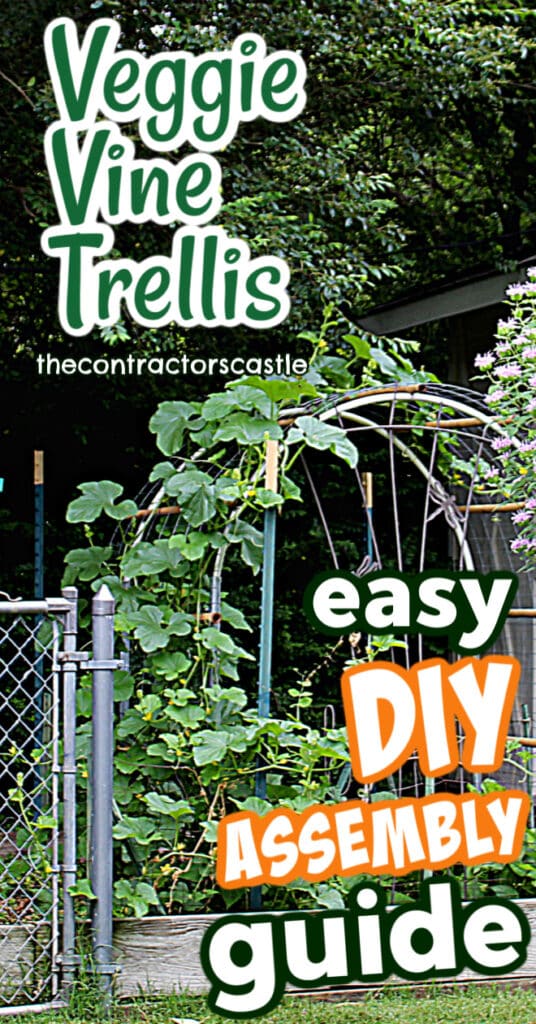 pinterest easy step by step DIY vine trellis