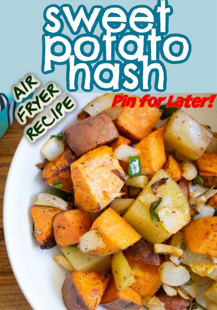 sweet potato hash pinterest pin.