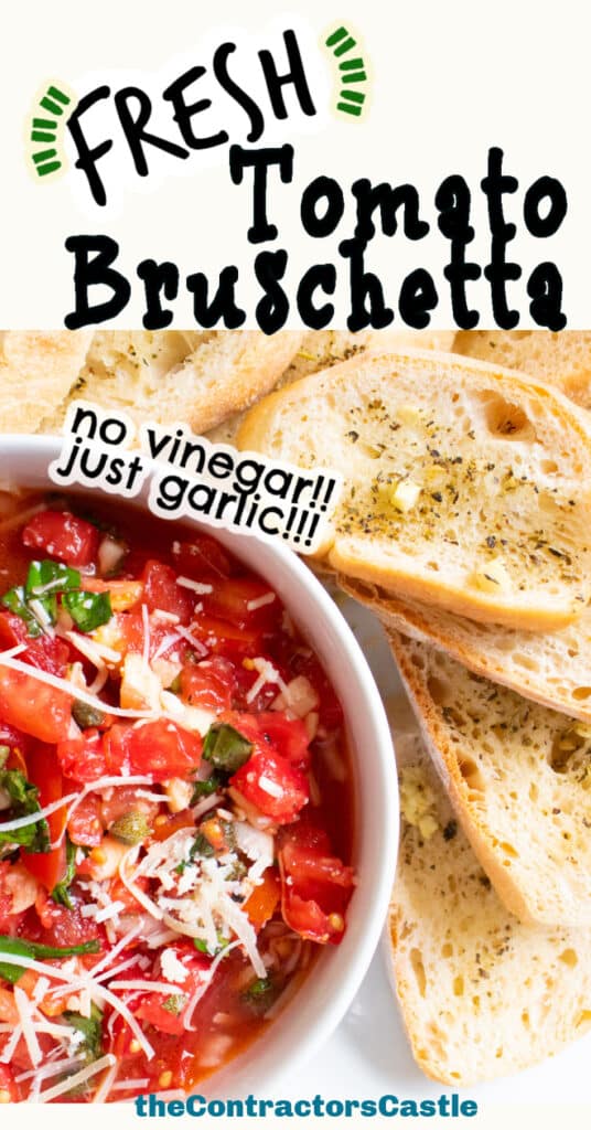 fresh tomato bruschetta pin