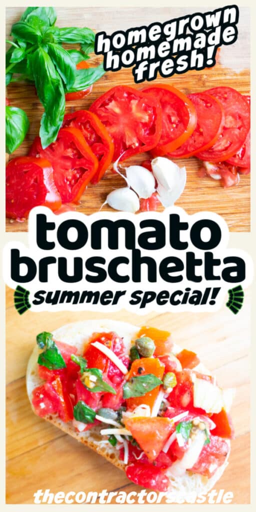 2 pic pin of tomato bruschetta