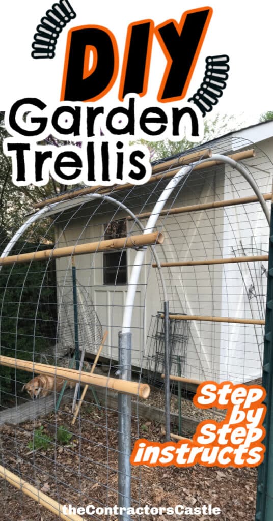 pin for DIY garden trellis