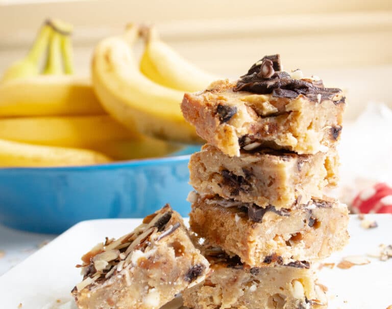 EASY DECADENT BLONDIE BANANA BROWNIES