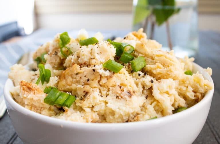 Savory and Simple Mashed Potato Cauliflower Casserole