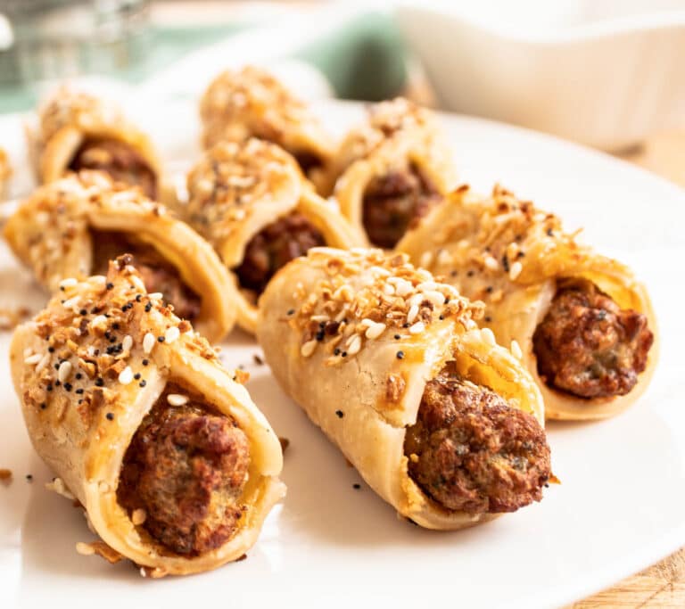 Easy Homemade Mini Sausage Rolls with Pie Crust