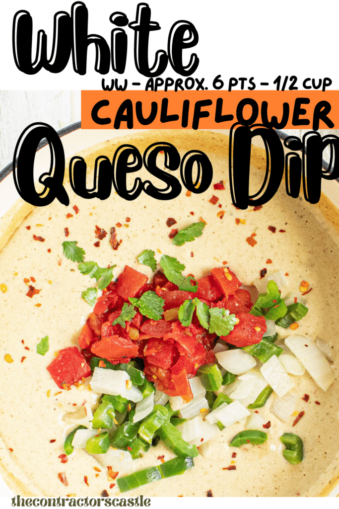 white cauliflower queso dip recipe