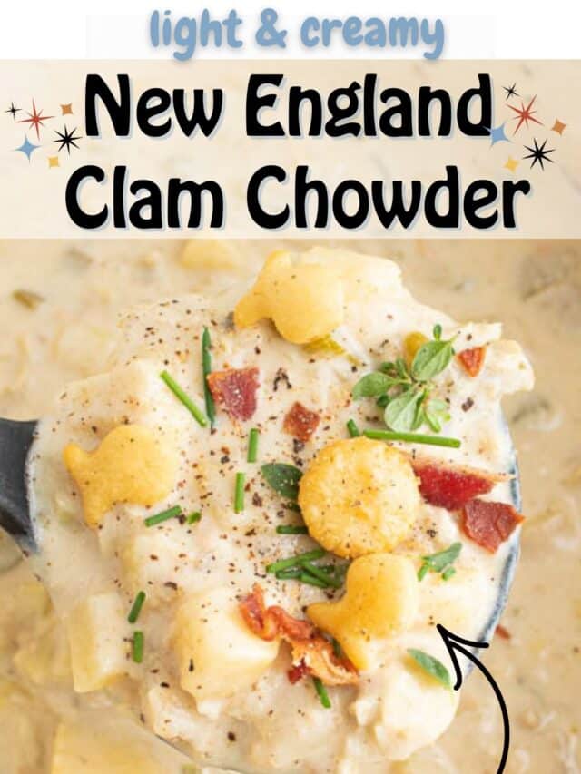 Light and Creamy New England Clam Chowder Recipe